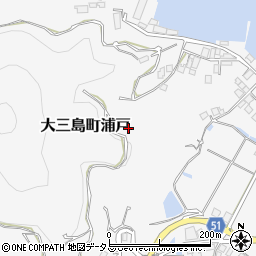 愛媛県今治市大三島町浦戸周辺の地図