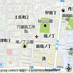 和歌山県和歌山市出口端ノ丁7周辺の地図