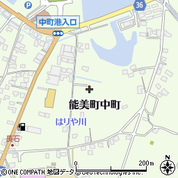 広島県江田島市能美町中町4805周辺の地図