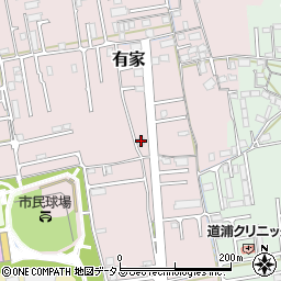 和歌山県和歌山市有家320周辺の地図