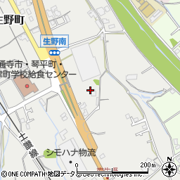 香川県善通寺市生野町402周辺の地図