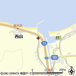 徳島県鳴門市北灘町櫛木西山162-4周辺の地図