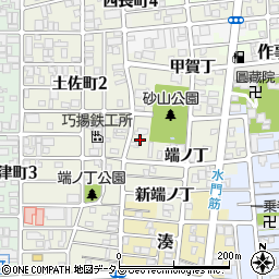 和歌山県和歌山市出口端ノ丁1-2周辺の地図