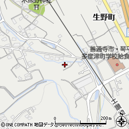 香川県善通寺市生野町608周辺の地図