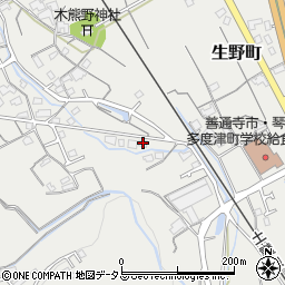 香川県善通寺市生野町744周辺の地図