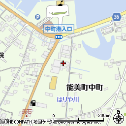 広島県江田島市能美町中町4824周辺の地図