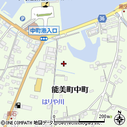 広島県江田島市能美町中町4810-2周辺の地図