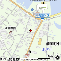 広島県江田島市能美町中町4864周辺の地図