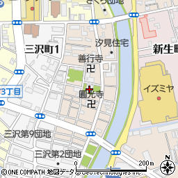 西慶寺周辺の地図