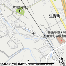 香川県善通寺市生野町616周辺の地図