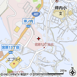 呉市坪ノ内アパート１号棟周辺の地図