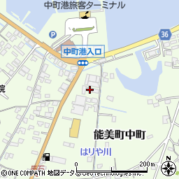 広島県江田島市能美町中町4823周辺の地図