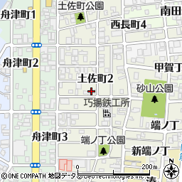 和歌山県和歌山市土佐町周辺の地図