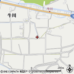 香川県綾歌郡綾川町牛川528-1周辺の地図