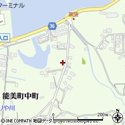 広島県江田島市能美町中町4744周辺の地図