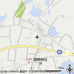 香川県三豊市三野町大見5872-2周辺の地図
