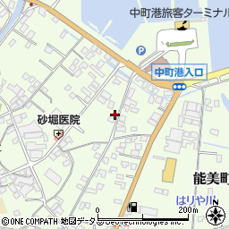広島県江田島市能美町中町4915-2周辺の地図