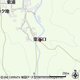 徳島県鳴門市北灘町大浦粟谷口周辺の地図