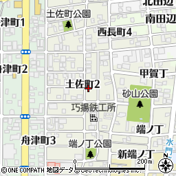 和歌山県和歌山市土佐町2丁目周辺の地図