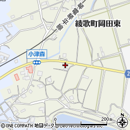 香川県丸亀市綾歌町岡田東2235-1周辺の地図