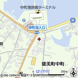 広島県江田島市能美町中町4854-1周辺の地図