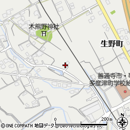 香川県善通寺市生野町619周辺の地図