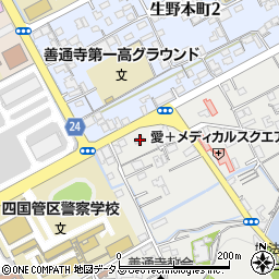 香川県善通寺市生野町1875周辺の地図