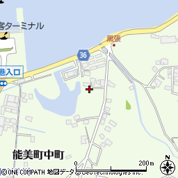 広島県江田島市能美町中町4743周辺の地図