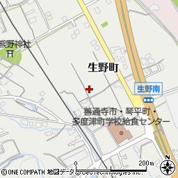 香川県善通寺市生野町544周辺の地図