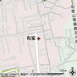 和歌山県和歌山市有家303-2周辺の地図