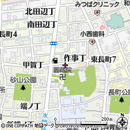 和歌山県和歌山市作事丁周辺の地図