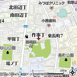 和歌山県和歌山市作事丁25周辺の地図