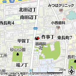 和歌山県和歌山市作事丁9周辺の地図