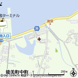 広島県江田島市能美町中町4743-4周辺の地図