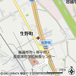香川県善通寺市生野町531周辺の地図