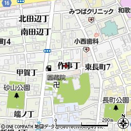 和歌山県和歌山市作事丁12周辺の地図