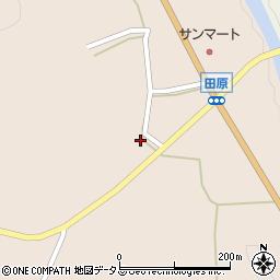 山口県周南市鹿野中田原853周辺の地図