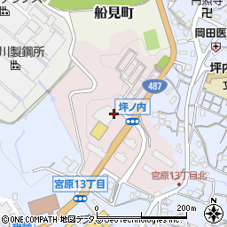 〒737-0014 広島県呉市坪ノ内町の地図