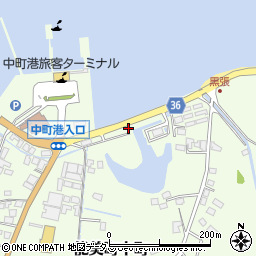 広島県江田島市能美町中町4818周辺の地図