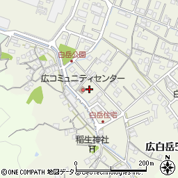 広島県呉市広白岳3丁目周辺の地図