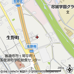 香川県善通寺市生野町499周辺の地図