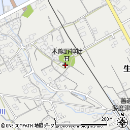 香川県善通寺市生野町732周辺の地図