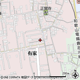 和歌山県和歌山市有家190-18周辺の地図