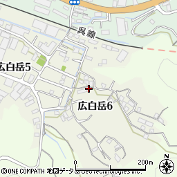 広島県呉市広白岳6丁目周辺の地図