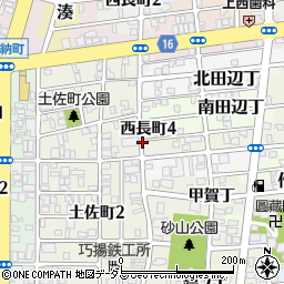 和歌山県和歌山市西長町4丁目周辺の地図