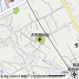 木熊野神社周辺の地図