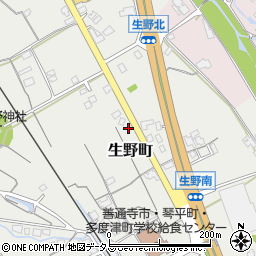 香川県善通寺市生野町646周辺の地図