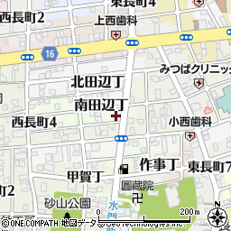 和歌山県和歌山市南田辺丁50周辺の地図