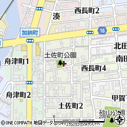 〒640-8256 和歌山県和歌山市土佐町の地図