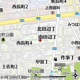 和歌山県和歌山市南田辺丁周辺の地図